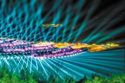 蘭山每晚都有炫酷燈光秀 你想看嗎？