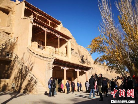 圖為敦煌莫高窟藏經洞。(資料圖) 馮志軍 攝