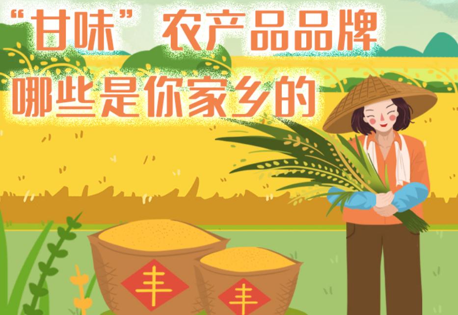 一圖帶你了解“甘味”農(nóng)產(chǎn)品品牌 ，哪些是你家鄉(xiāng)的？