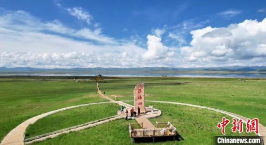 2024年6月，甘肅甘南州碌曲縣尕海湖。(資料圖)高瑩 攝